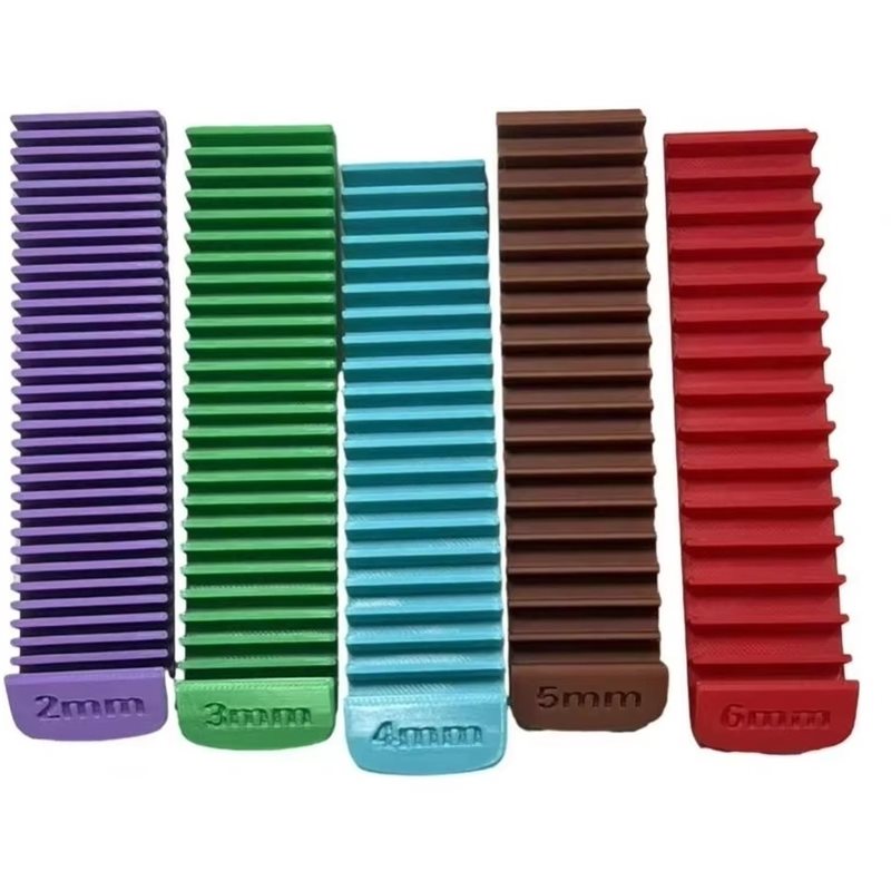 3D Printing Guide - GYTB-Polymer Clay Thickness Guide,5 Color-Coded 3D