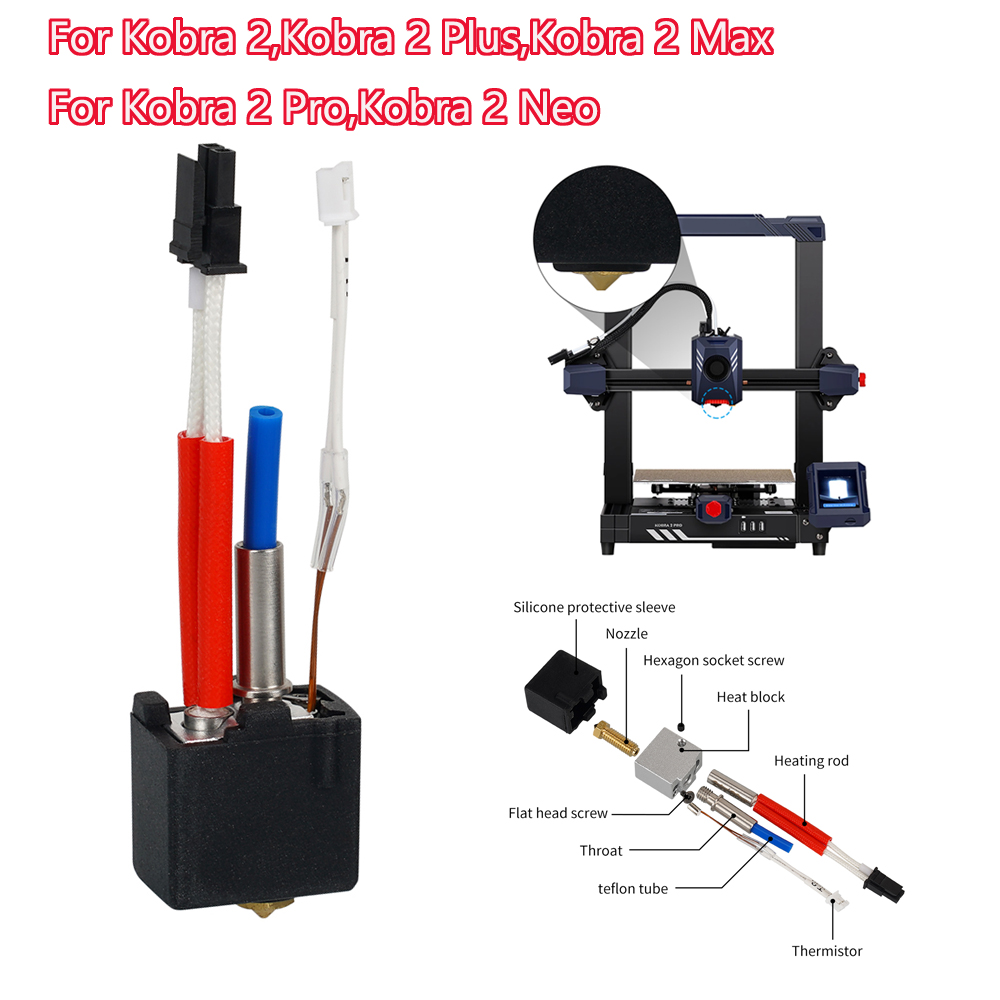 3D Printer Hotend Kit - For Anycubic Kobra 2 Hotend Anycubic