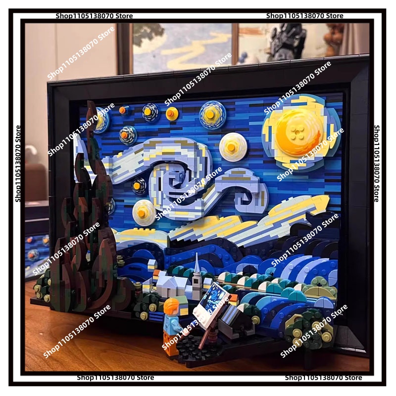 3D Printing Lego - Van Gogh Starry Night 3D Building