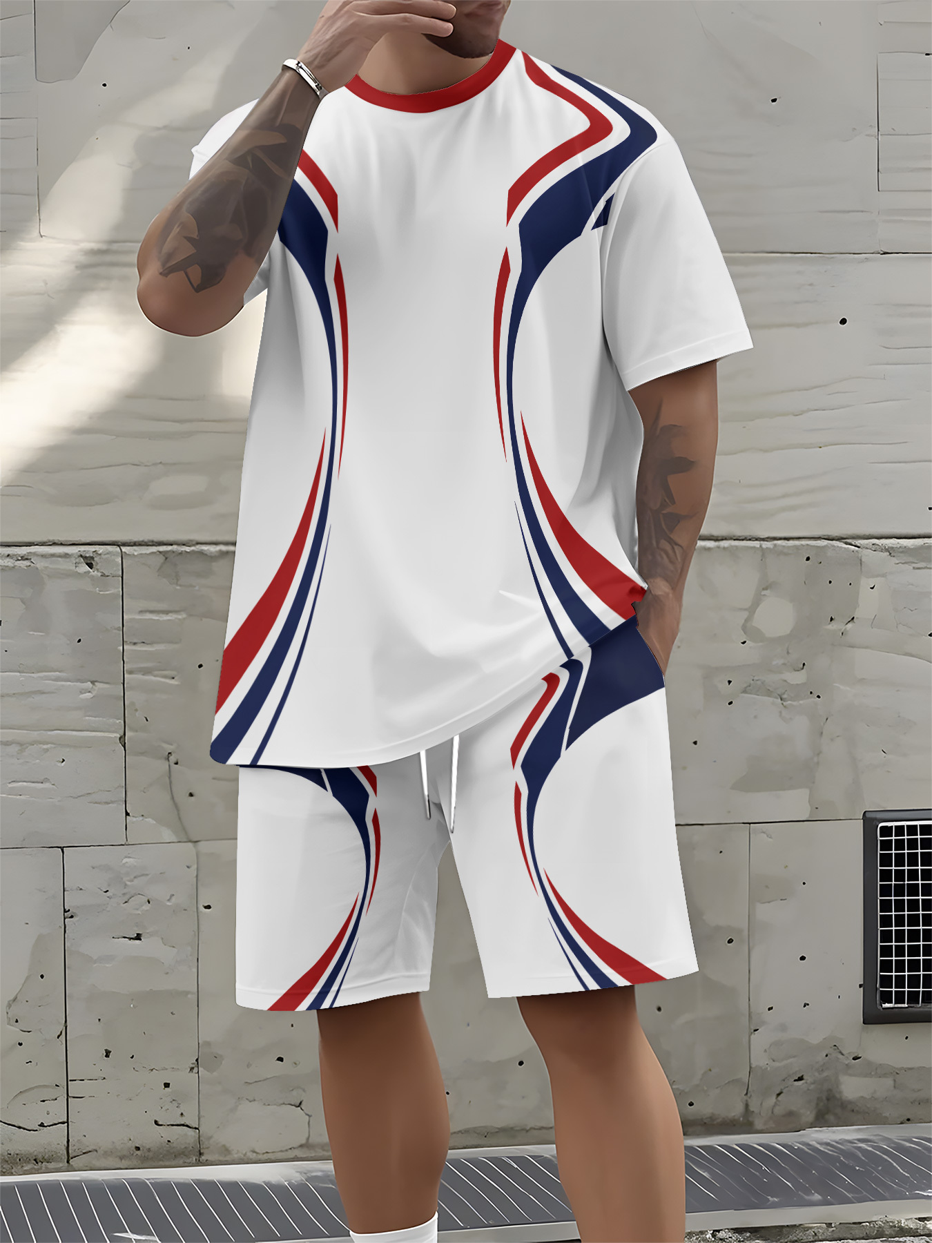 3D Printing Design Free - 2026 Summer New Men's Short-Sleeved Set