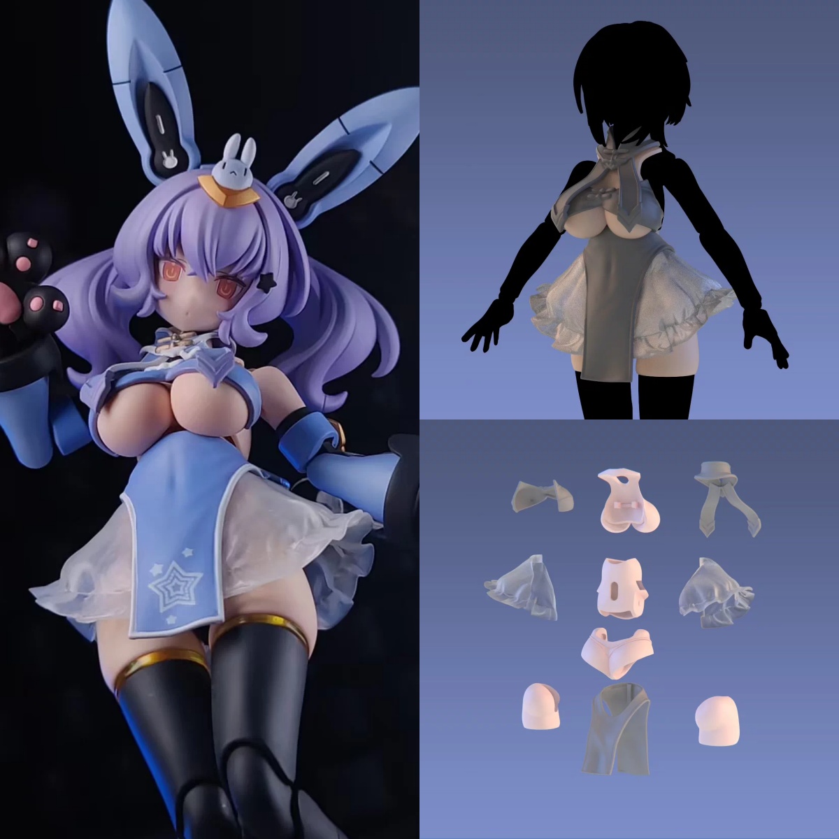 【Pre-sale】1/12 Scale Female So - 3D Printing Figure review and price