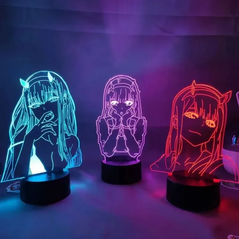Zero Two Anime Night Light Act - 3D Printing Figure review and price