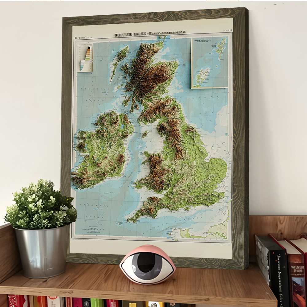 3D Relief Map of 1922 British  - 3D Printing Figure review and price