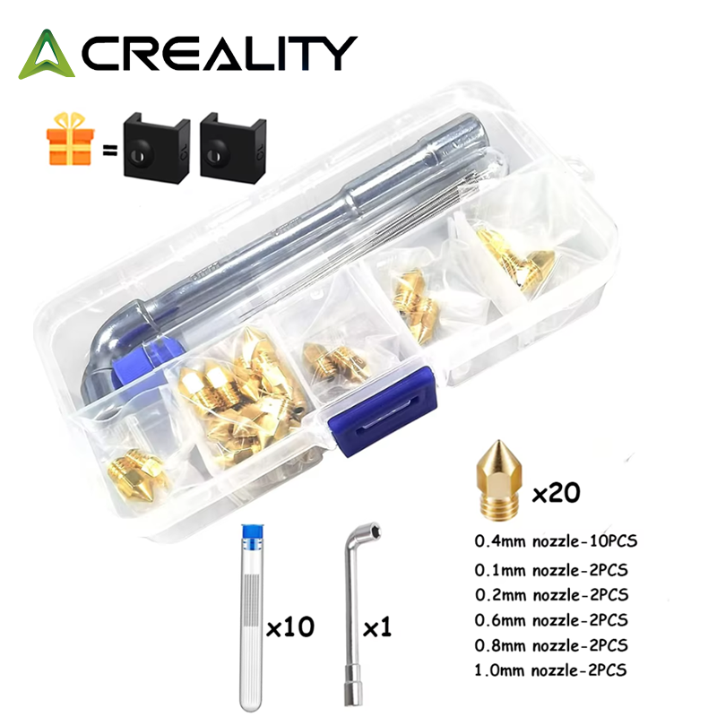 CREALITY 20 Pcs MK8 Brass Nozz - 3D Printing Creality review and price