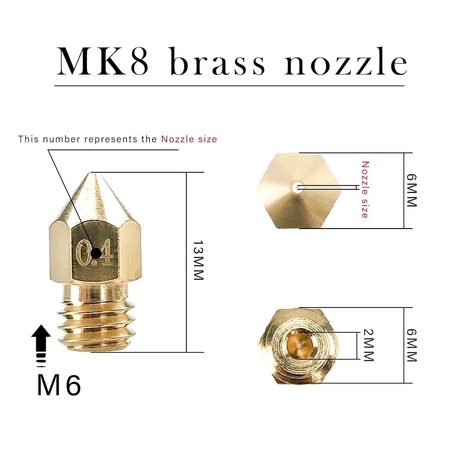 CREALITY 20 Pcs MK8 Brass Nozz - 3D Printing Creality review and price