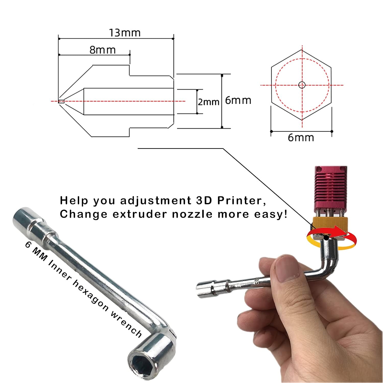 CREALITY 20 Pcs MK8 Brass Nozz - 3D Printing Creality review and price