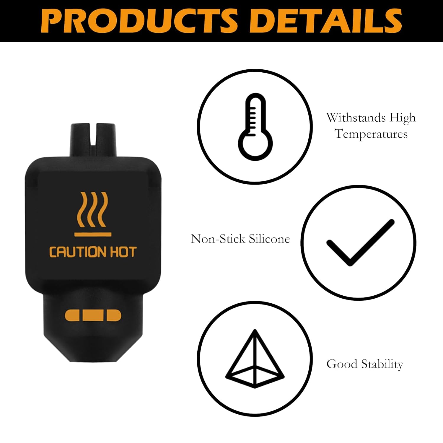 10Pcs Black Silicone Sock for  - Silicone Sock Hotend review and price