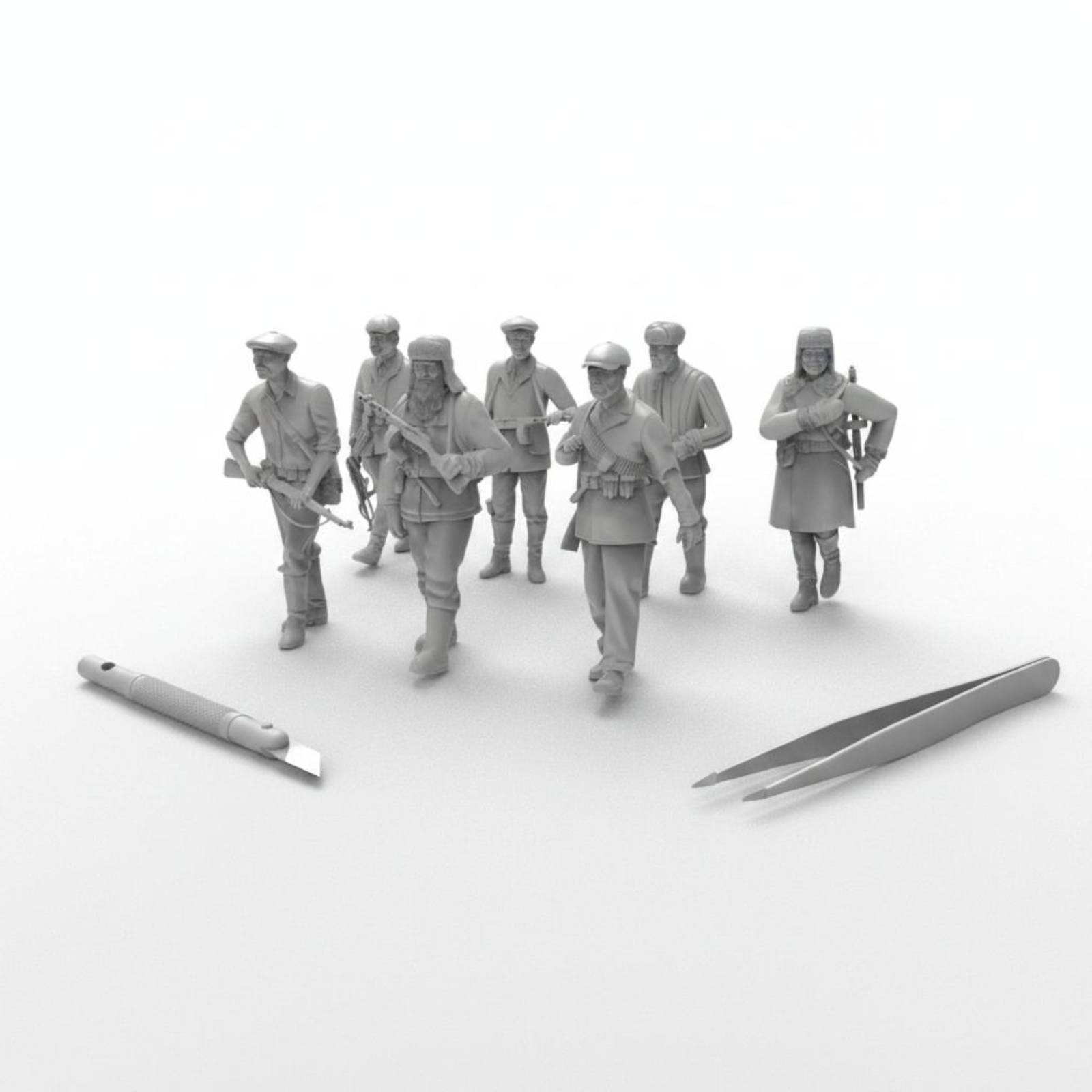 7 Pieces World War II Soldier  - 3D Printing Figure review and price