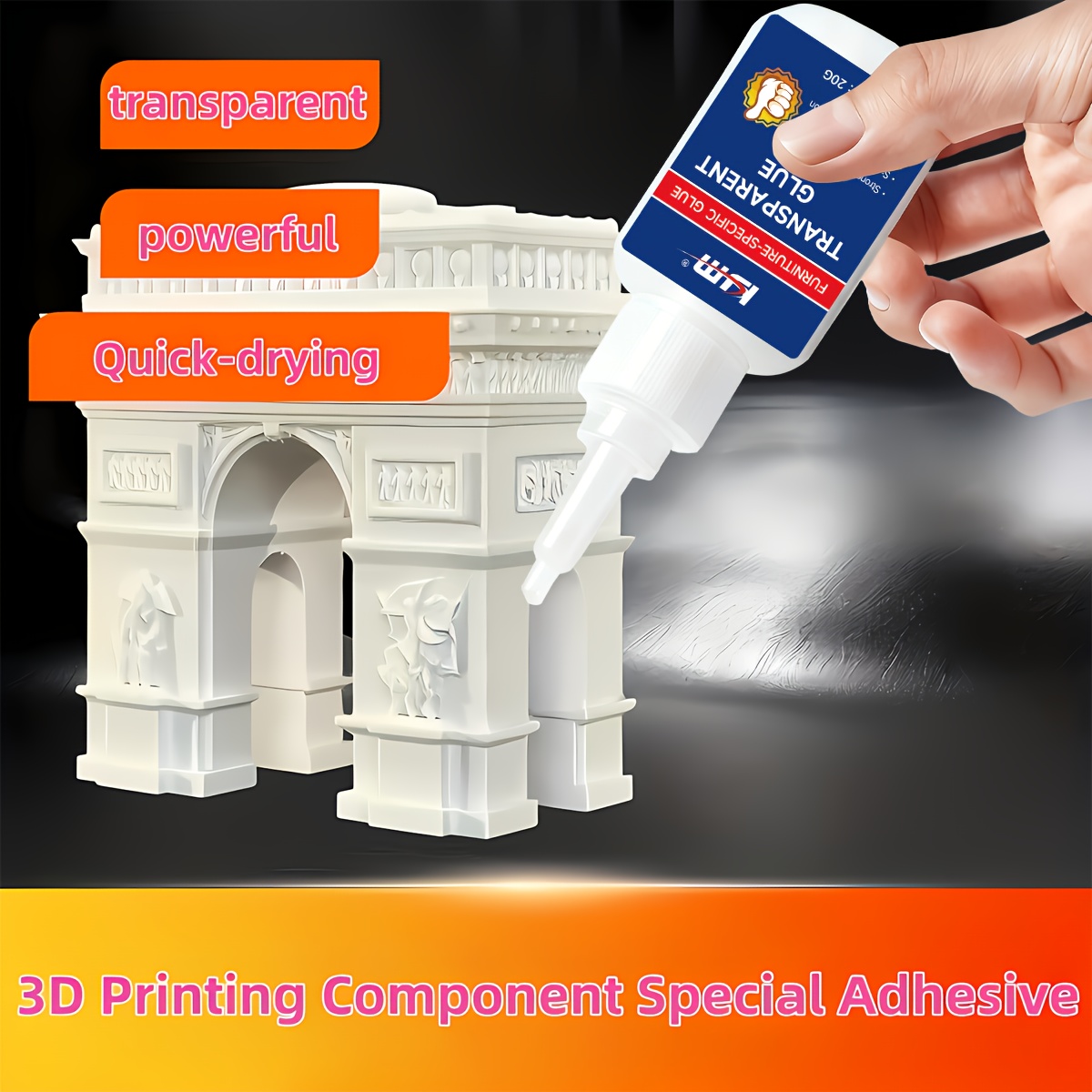 Quick Dry Transparent Adhesive - 3D Printing X Axis review and price