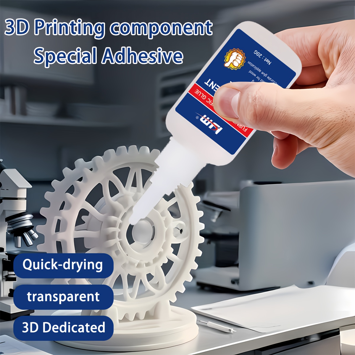 Quick Dry Transparent Adhesive - 3D Printing X Axis review and price