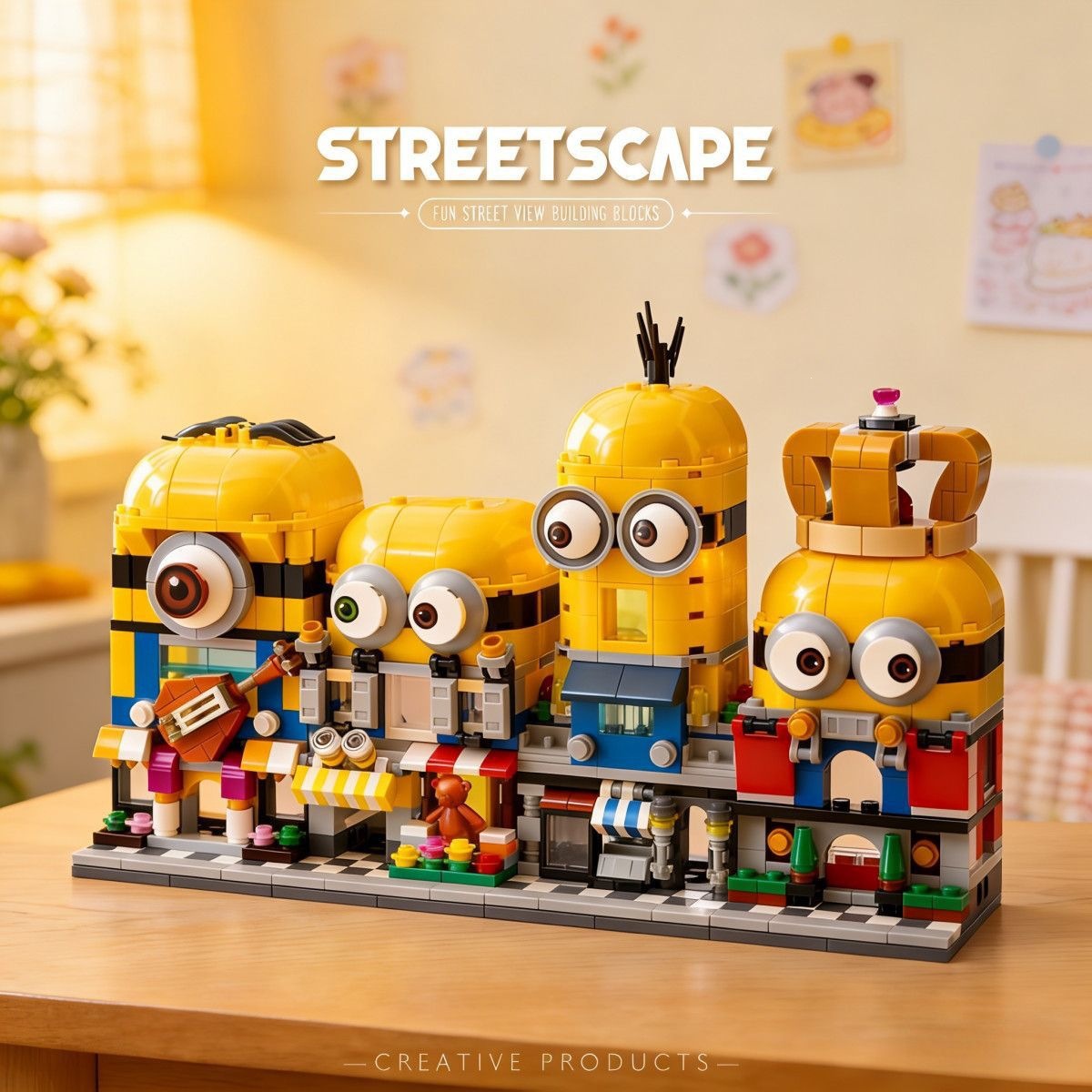 4-in-1 Minions Street View Bui - 3D Printing Lego review and price