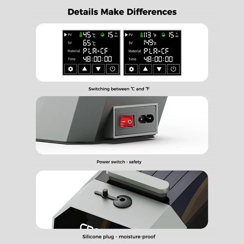 Creality Space Pi Filament Dry - 3D Printing Deck Box review and price
