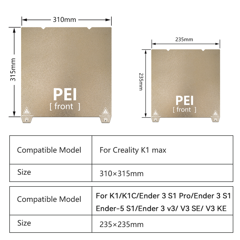 K1 Max Build Plate For Crealit - Pei Sheet review and price