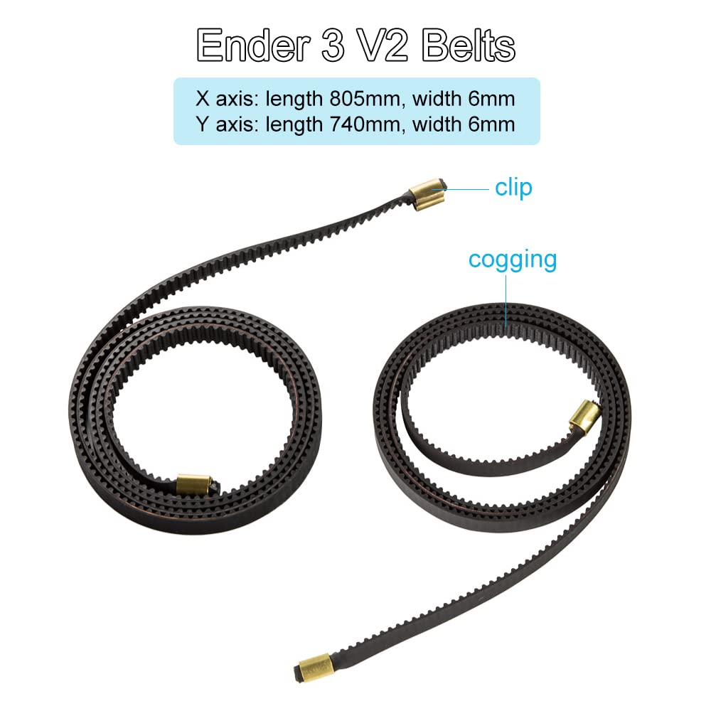 Creality Ender 3 V2 Belts XY S - 3D Printing X Axis review and price