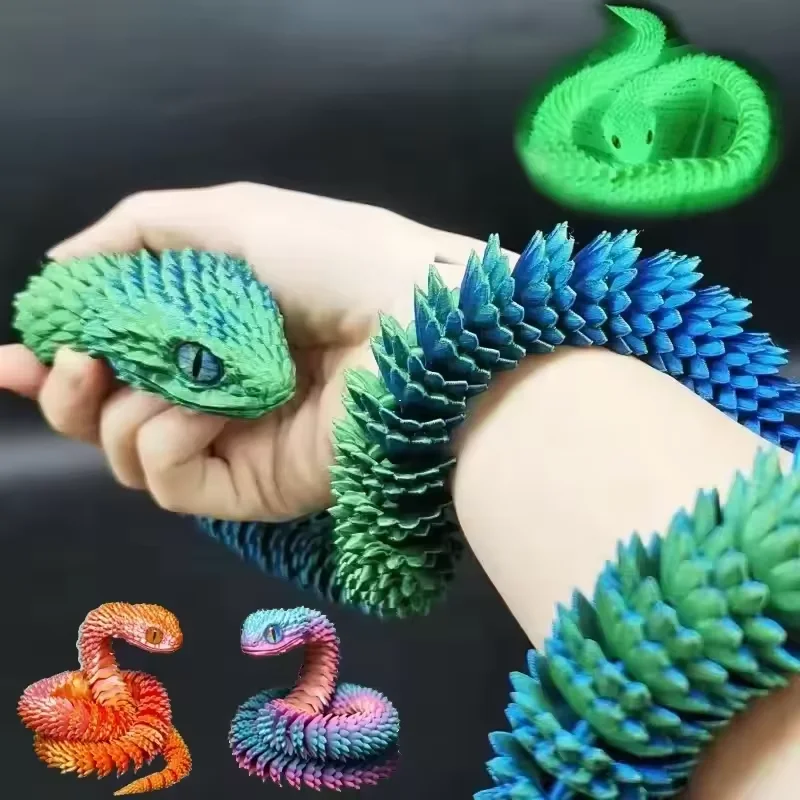 3D Printed Snake Movable Joint - 3D Printing Figure review and price