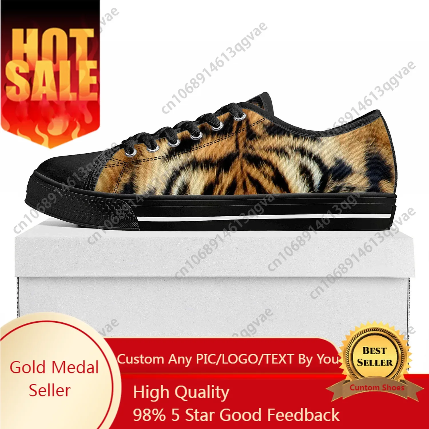 Tiger Stripe 3D Print Low Top  - 3D Printing Quality review and price