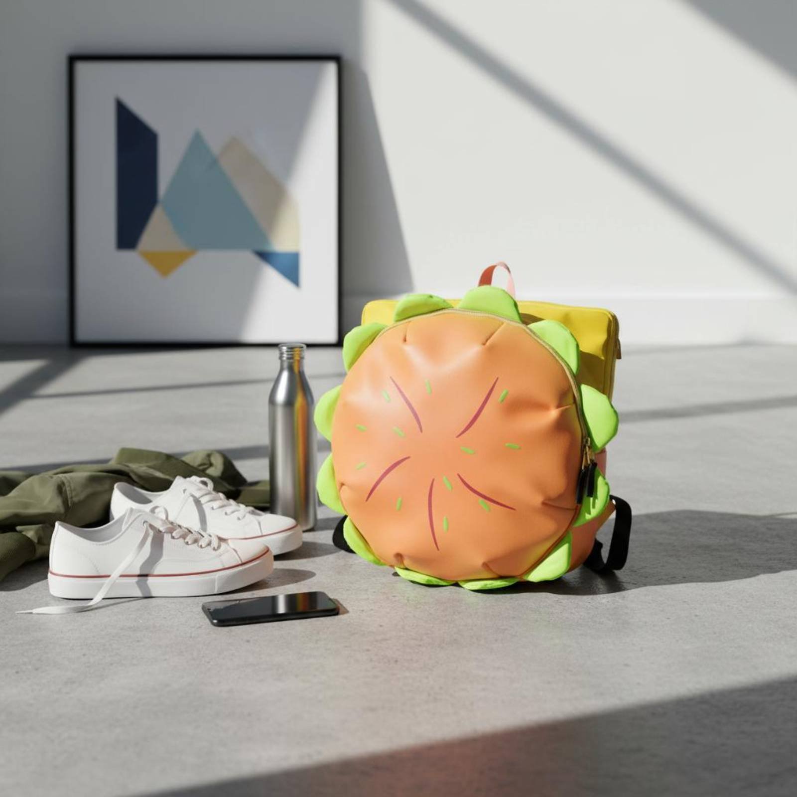 Hamburger Backpack Cute Cartoo - 3D Printing Design Free review and price
