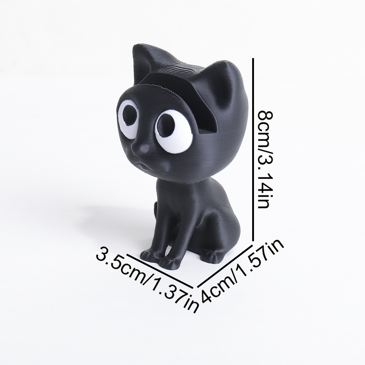Cute 3D Printed Black Cat Glas - 3D Printing Glasses Frames review and price