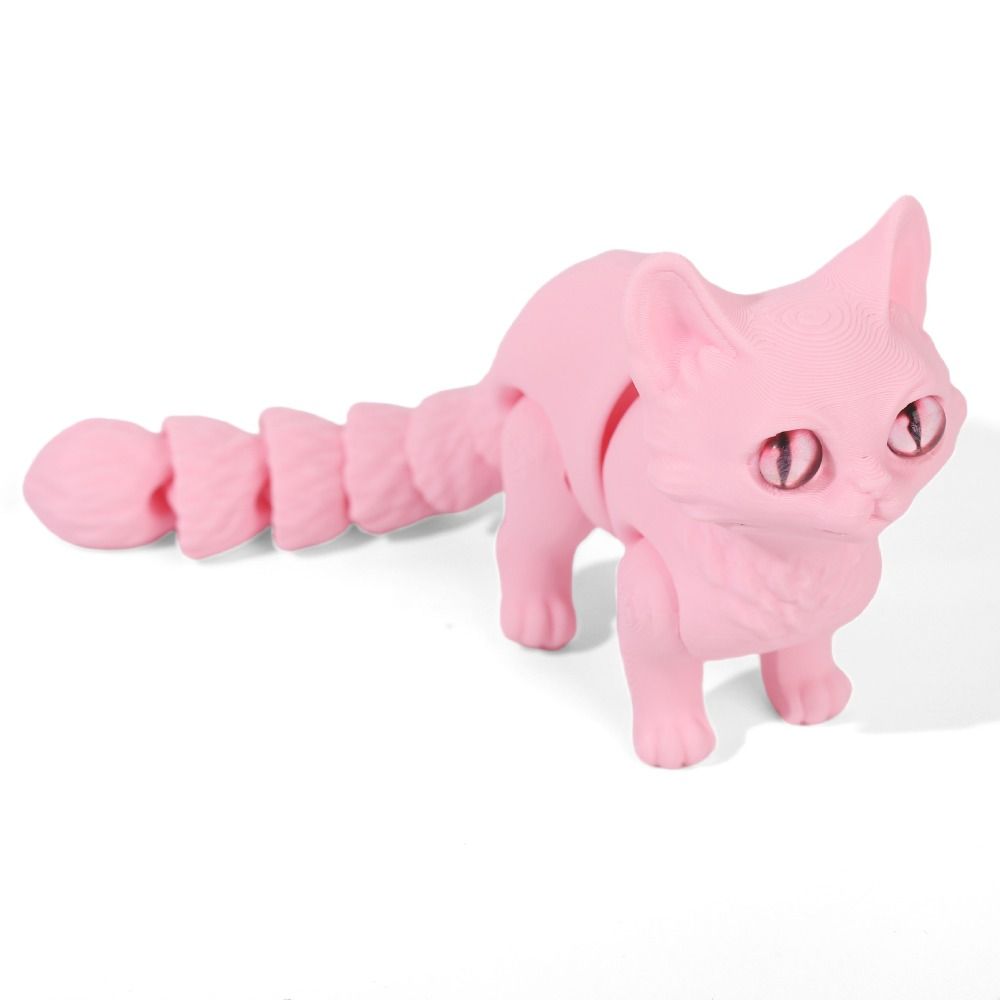 Big Eyes 3D Printed Cat Model  - 3D Printing Figure review and price
