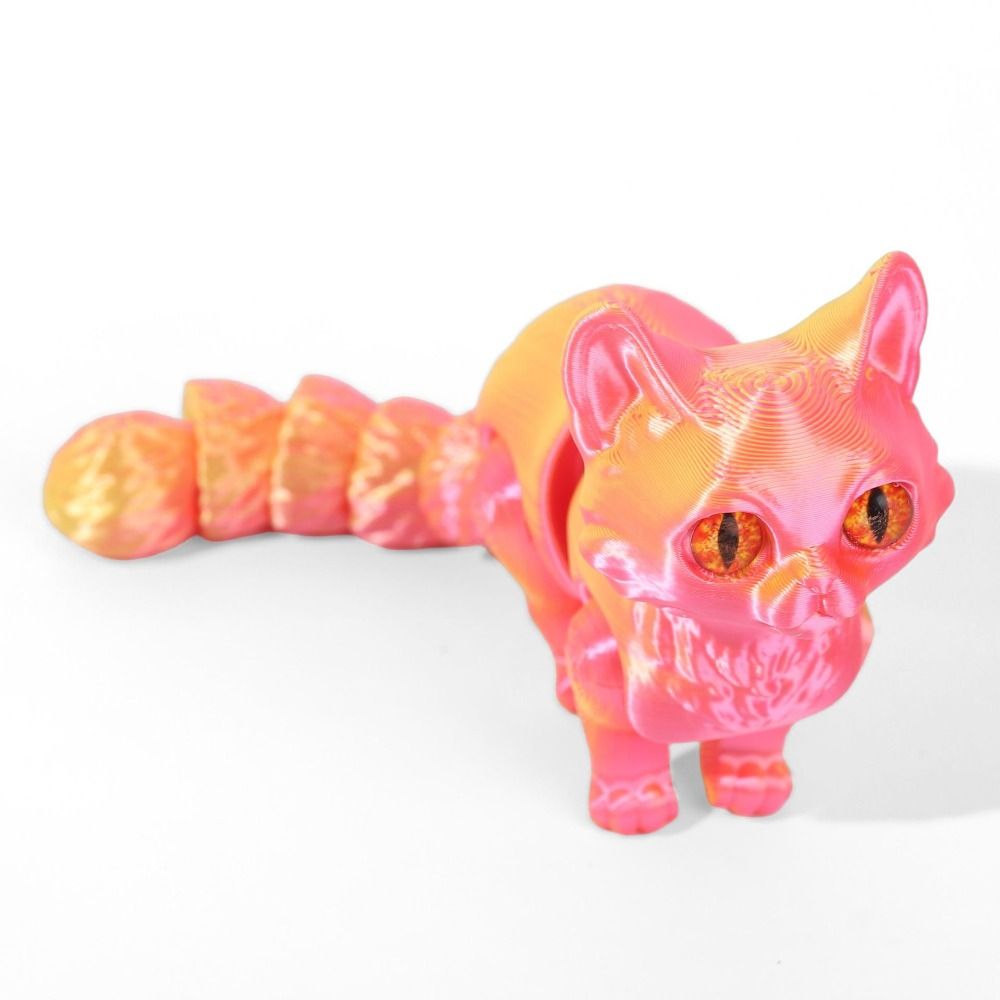 Big Eyes 3D Printed Cat Model  - 3D Printing Figure review and price