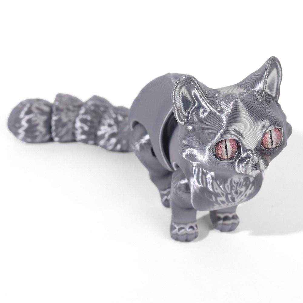 Big Eyes 3D Printed Cat Model  - 3D Printing Figure review and price