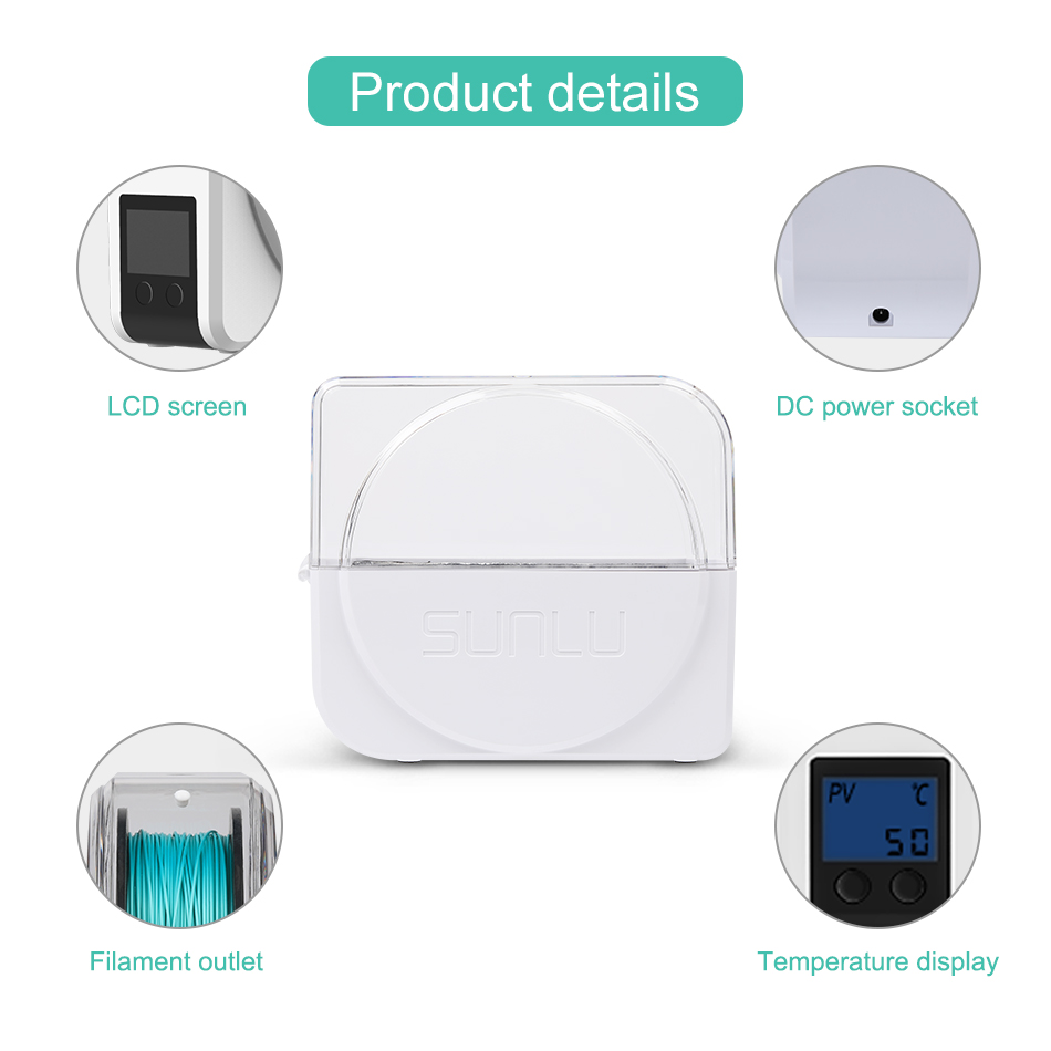 SUNLU Filament Dryer S1 Plus B - 3D Printing Pdf review and price