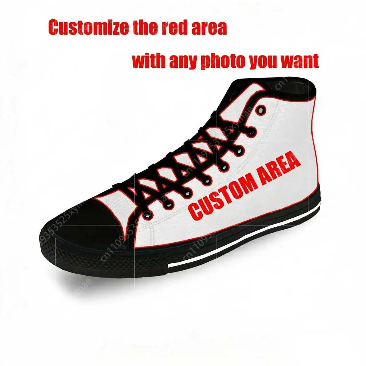 Cow Print 3D Pattern High Top  - 3D Printing Quality review and price